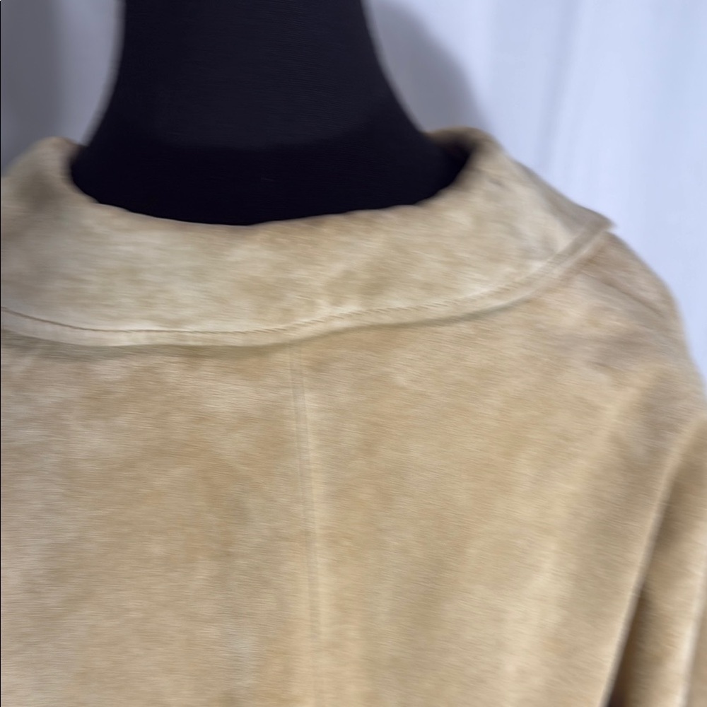 SPIEGEL WOMEN'S TAN LEATHER SUEDE JACKET SIZE 10 - Picture 9 of 13